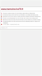 Mobile Screenshot of memoirevive79.fr